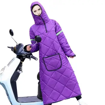 Топъл калъф за краката скутер, зимни утепленная велосипедна фланелка със светлоотразителни ленти, водоустойчива дъждобран, чанта за мотопед