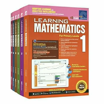 Уроци по математика за началното училище Сингапур 1-6 класове, книги по математика за деца, 6 тома / комплекти учебници по математика