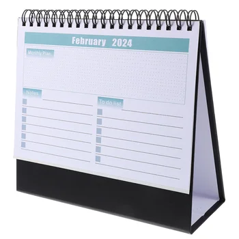 Шарнирен настолен календар Месечен настолен календар Планер дневния си график Календар украса за вашия домашен офис