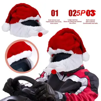 5ШТ Калъфи за мотоциклетни каски, пълни с Каски, Шапка, Коледен подарък, Забавен плюшено защитен калъф за каската, Персонализирани