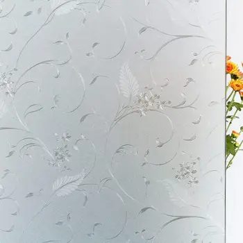 Защитно фолио за прозорци с травлеными цветя, Антистатик фолио за стъклени врати, Антиадгезивная Терморегулаторни фолио за прозорци със защита от ултравиолетови лъчи за дома