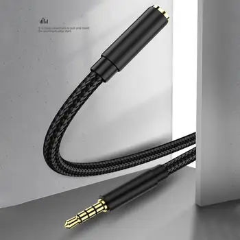 Кабел Kebiss AUX Jack 3,5 мм аудио кабел с 3,5 мм Jack Кабел динамика за слушалки Car 5 Plus Oneplus 5t AUX Кабел