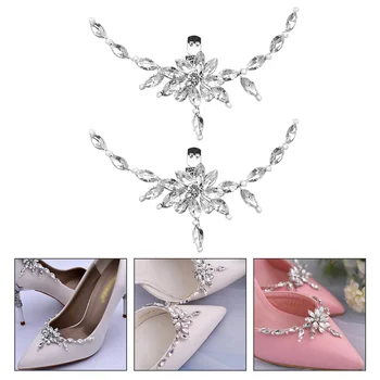 Преносимо Украса за обувки обувки за Сватба Сватбени Ключалката Окачване Скоби са Ръчно изработени От сплав с диамант на висок ток
