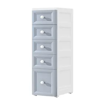 Шкаф за съхранение с прорези Xl, Кухненски стойка за съхранение с чекмеджета, малка странична масичка с тесен разлика